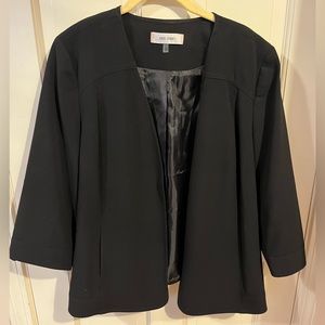 Black causal suit jacket